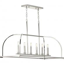 Progress P400175-104 - Seneca Collection Six-Light Linear Chandelier