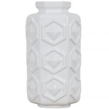 Varaluz 414A02WH - Large Hex Vase - White