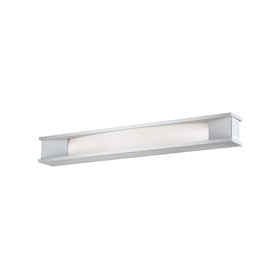 Fuse 27in LED Bathroom Vanity & Wall Light 3500K in Brushed Aluminum