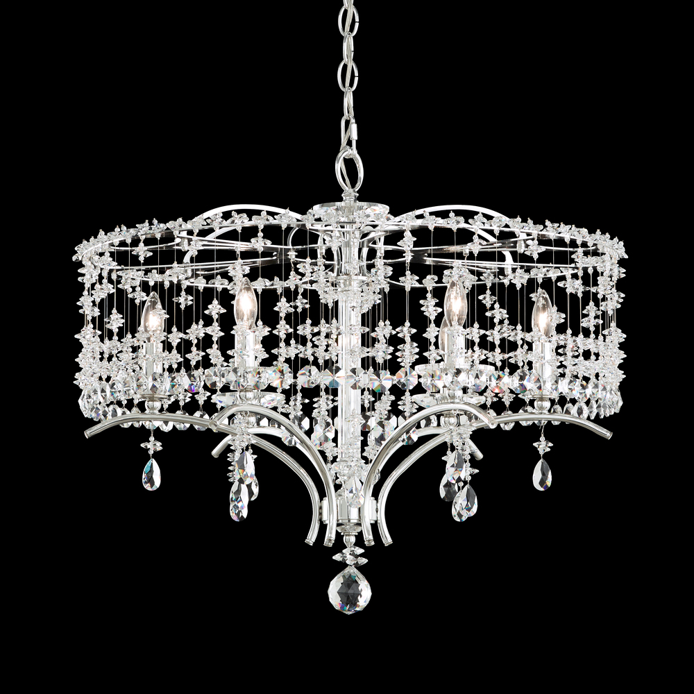 Bella Rose 6 Light 120V Chandelier in Heirloom Gold with Clear Radiance Crystal