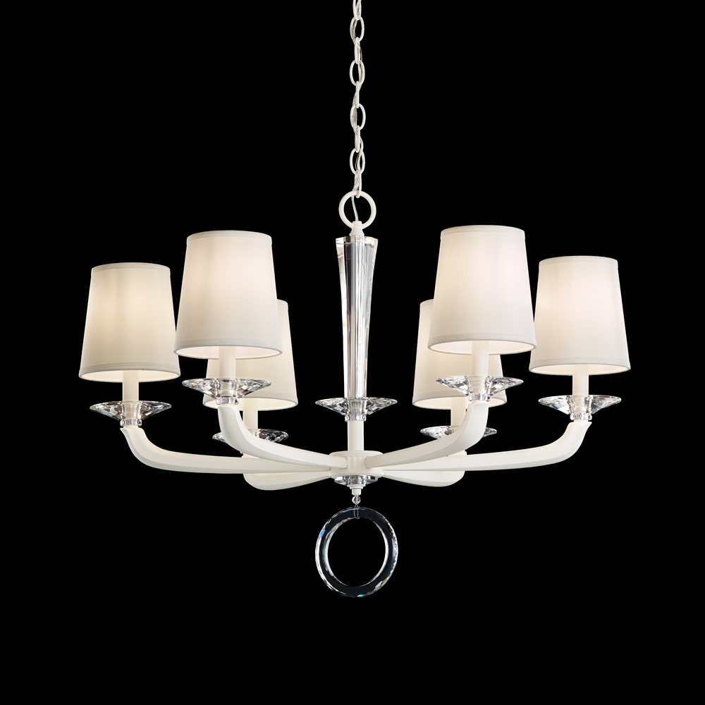 Emilea 6 Light 120V Chandelier in French Gold with Clear Optic Crystal