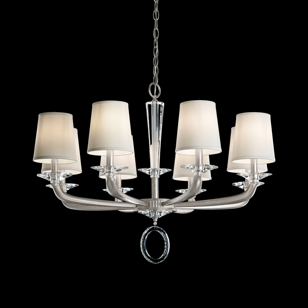 Emilea 8 Light 120V Chandelier in French Gold with Clear Optic Crystal