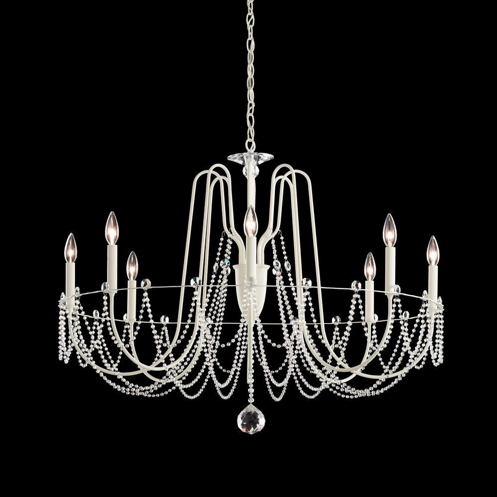 Esmery 8 Light 120V Chandelier in French Gold with Clear Optic Crystal