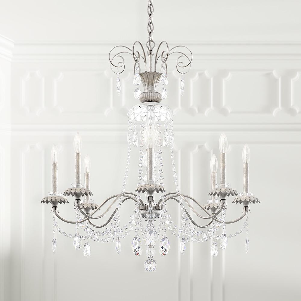 Helenia 8 Light 120V Chandelier in Heirloom Gold with Clear Heritage Handcut Crystal