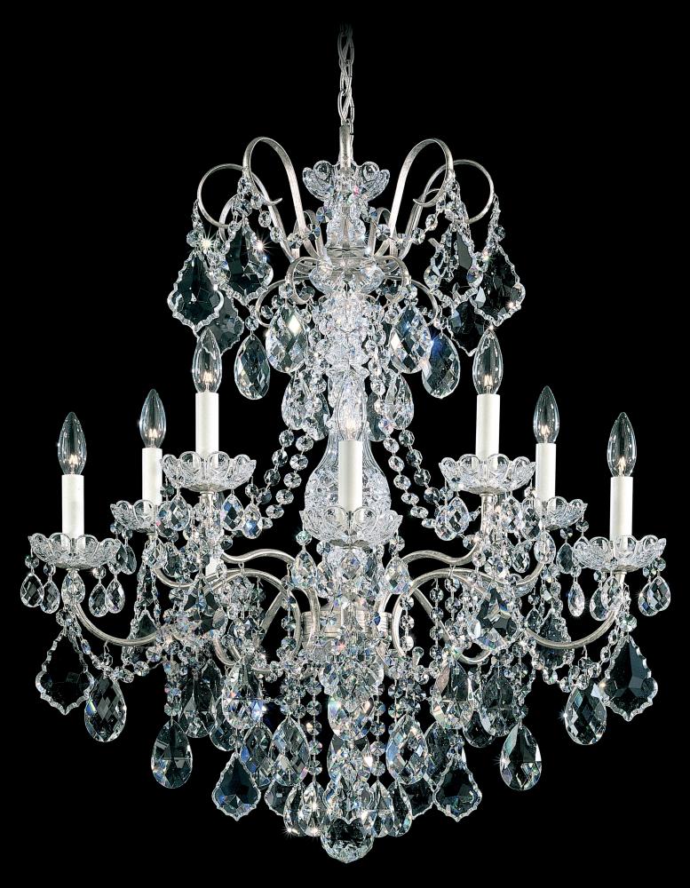 New Orleans 10 Light 120V Chandelier in Heirloom Gold with Clear Crystals from Swarovski