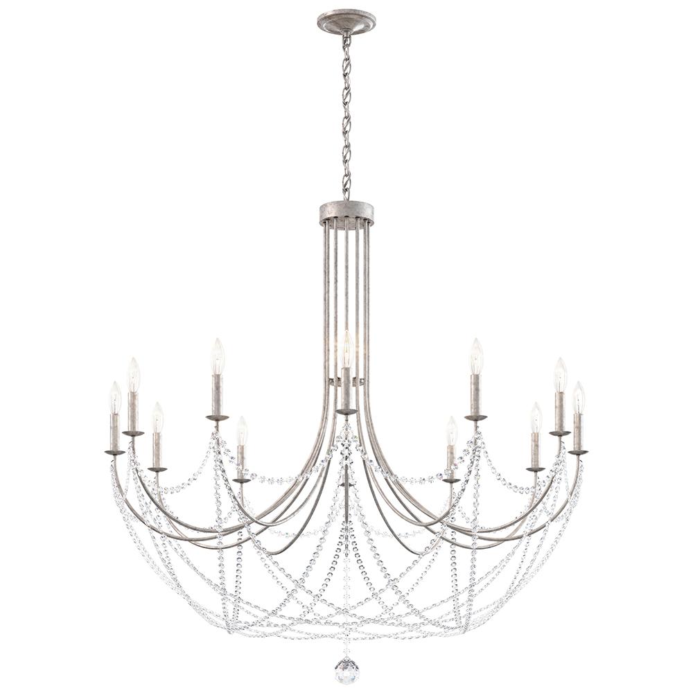 Verdana 12 Light 120V Chandelier in Heirloom Gold with Clear Optic Crystal