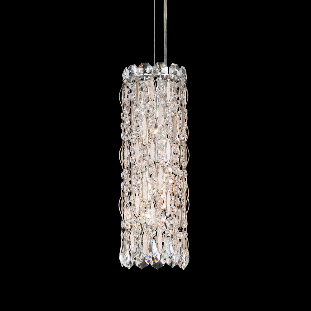 Sarella 3 Light 120V Mini Pendant in Black with Clear Radiance Crystal