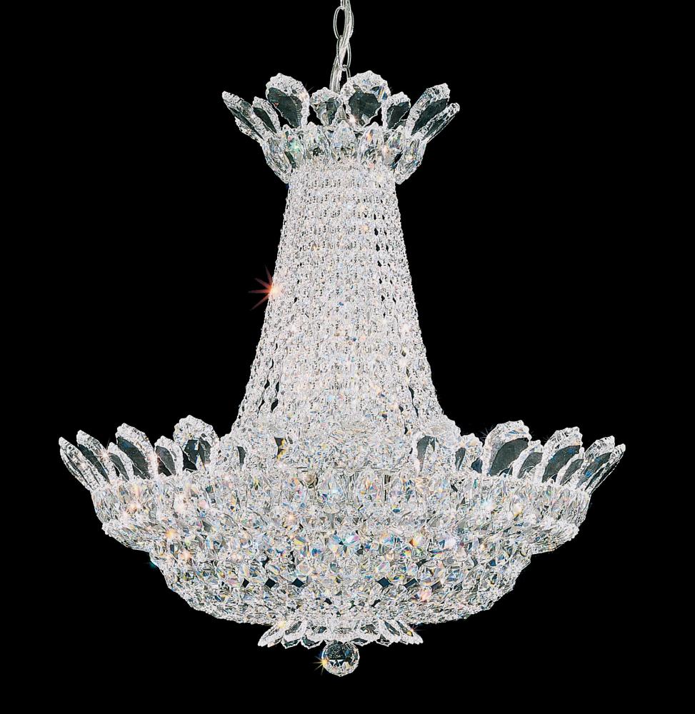 Trilliane 24 Light 120V Chandelier in Polished Stainless Steel with Clear Radiance Crystal