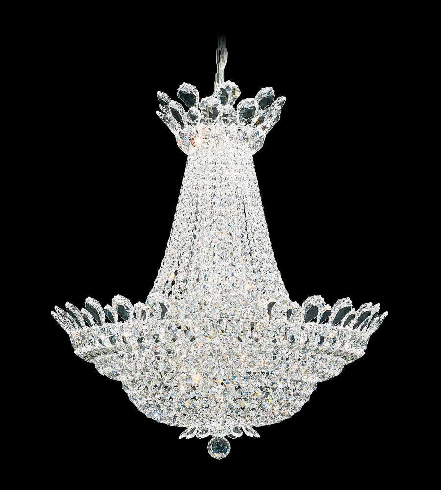 Trilliane 40 Light 120V Chandelier in Polished Stainless Steel with Clear Radiance Crystal