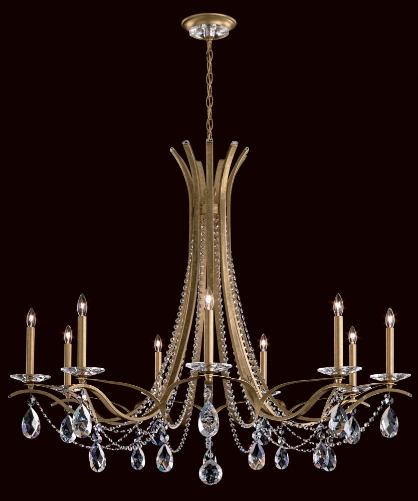 Vesca 9 Light 120V Chandelier in White with Clear Radiance Crystal