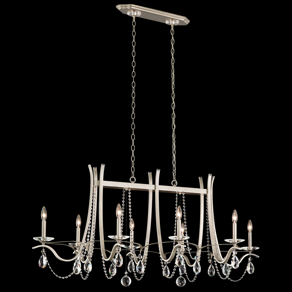 Vesca 8 Light 120V Chandelier in French Gold with Clear Radiance Crystal