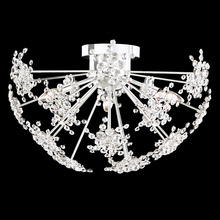 Schonbek 1870 DN1224N-48R - Esteracae 3 Light 120V Semi-Flush Mount in Antique Silver with Clear Radiance Crystal