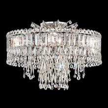 Schonbek 1870 LR1004N-48H - Triandra 5 Light 110V Close to Ceiling in Antique Silver with Clear Heritage Crystal