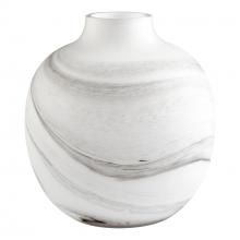 Cyan Designs 10468 - Moon Mist Vase White And Black Swirl - Medium