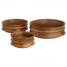 Cyan Designs 12169 - Madison Bowls Walnut - 3pc Set