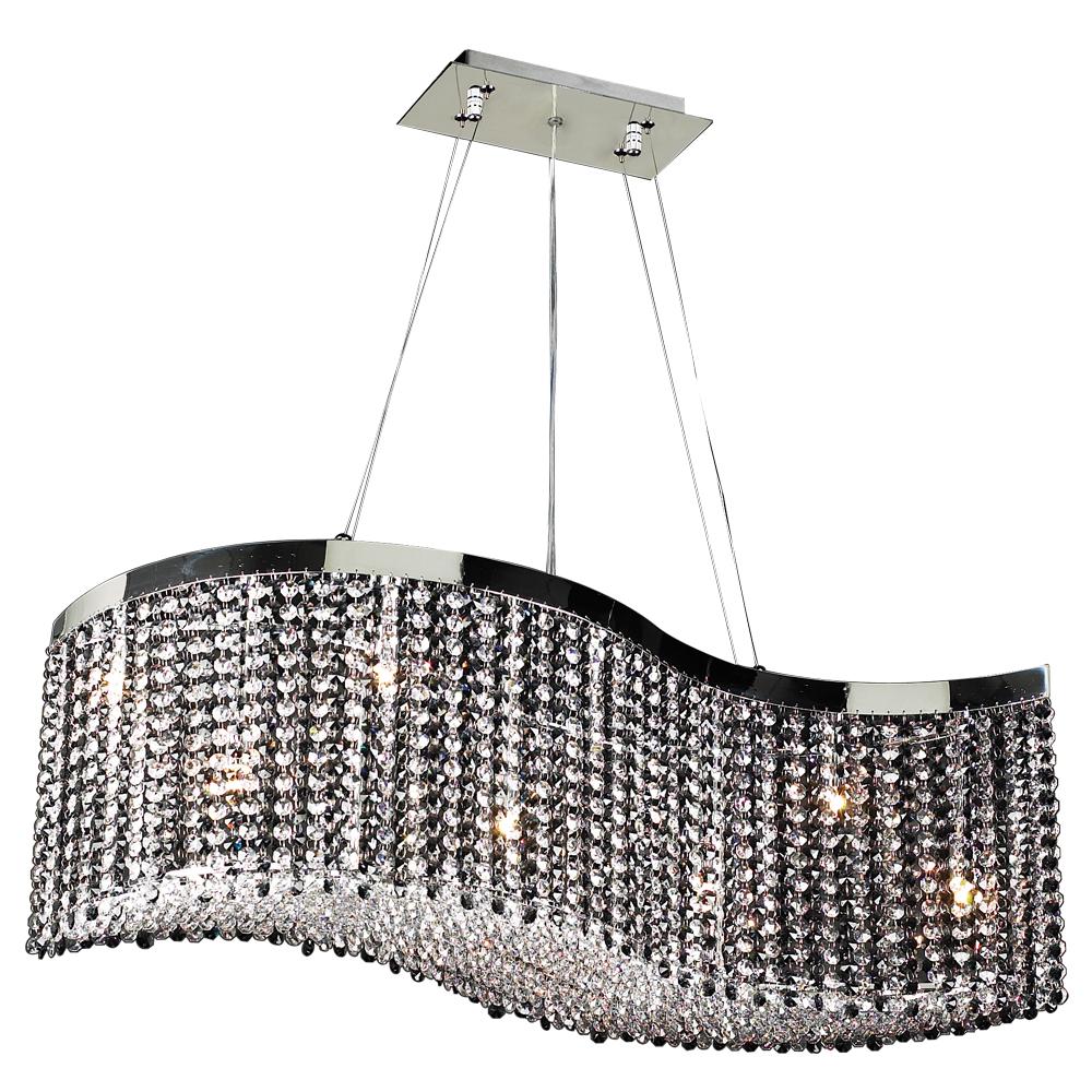 8 Light Chandelier Clavius - I Collection 66010 CLEAR/PC