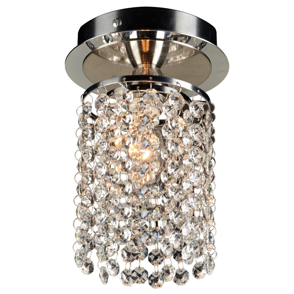 1 Light Crystal Ceiling Light Rigga Collection 72191 PC