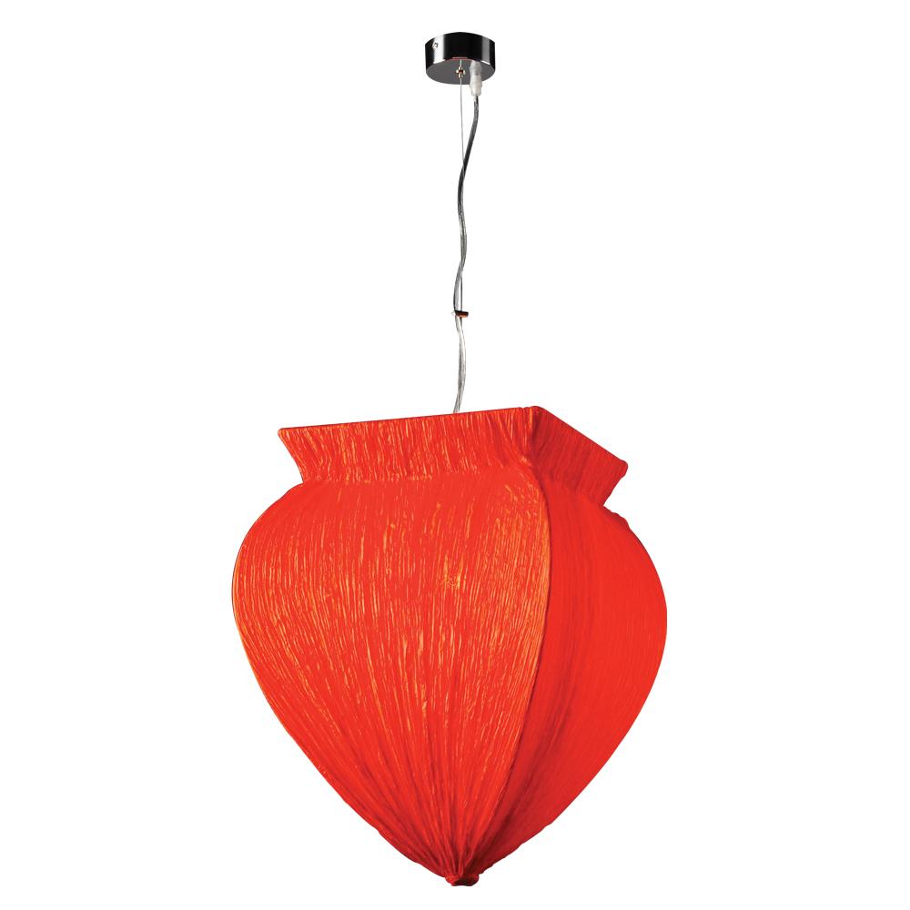 1 Light Pendant Bombay Collection 73034 RED/PC