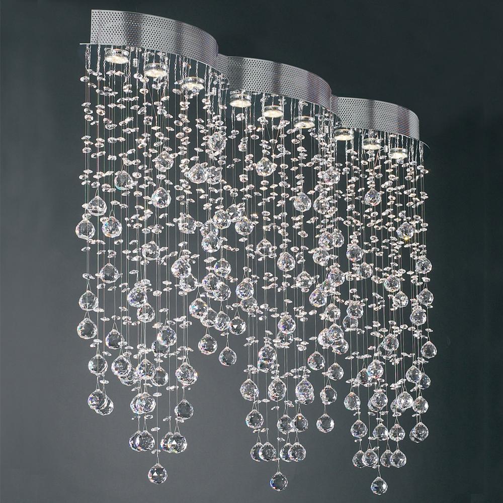 9 Light Ceiling Light Drizzle Collection 81627 PC