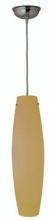 PLC Lighting 1502 AMBER/WH - 1 Light Mini Pendant Volcano Collection 1502 AMBER/WH
