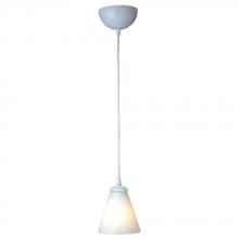 PLC Lighting 1700 WH/WH - 1 Light Mini Pendant Rio-II Collection 1700 WH/WH