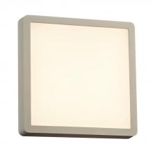 PLC Lighting 2258SL - 1 Square silver exterior light from the Oliver collection