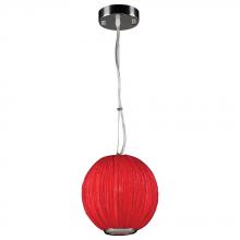 PLC Lighting 73001 RED - 1 Light Pendant Sidney Collection 73001 RED