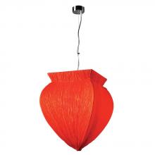 PLC Lighting 73034 RED - 1 Light Pendant Bombay Collection 73034 RED/PC