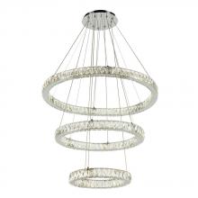 PLC Lighting 90073PC - PLC1 Ceiling Treble Pendant from the Equis Collection