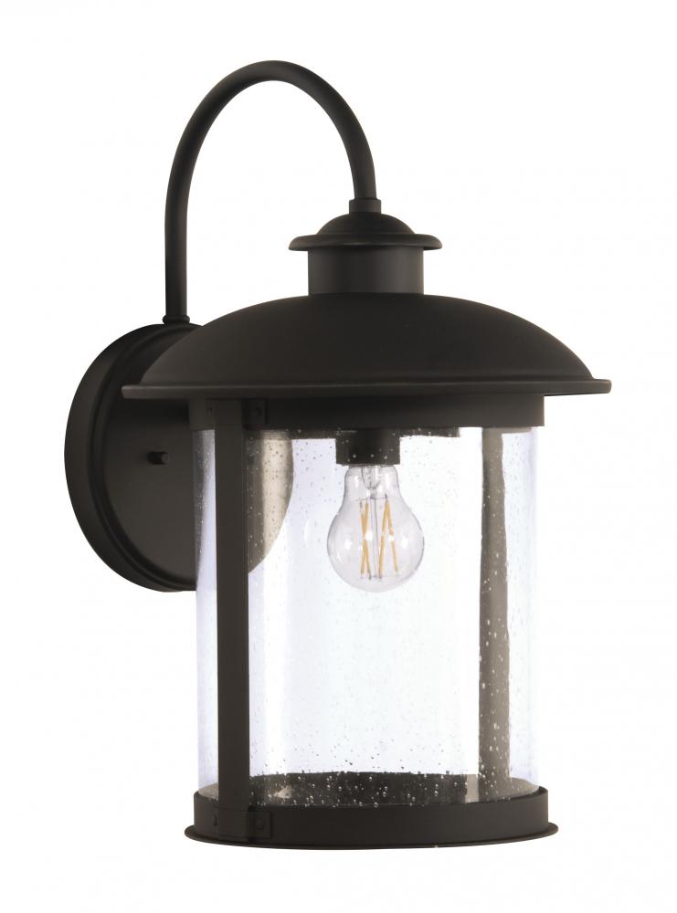 O&#39;Fallon 1 Light Large Outdoor Wall Lantern in Dark Bronze Gilded