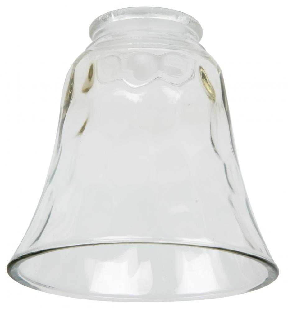 Small Bell - Hammered Clear Glass Replacement Glass