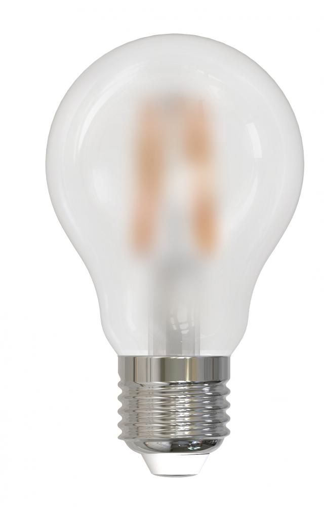 4.25&#34; M.O.L. Frost LED A19, E26, 7.5W, Dimmable, 3000K