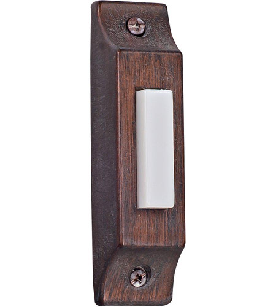 Surface Mount Die-Cast Builder&#39;s Series LED Lighted Push Button in Rustic Brick