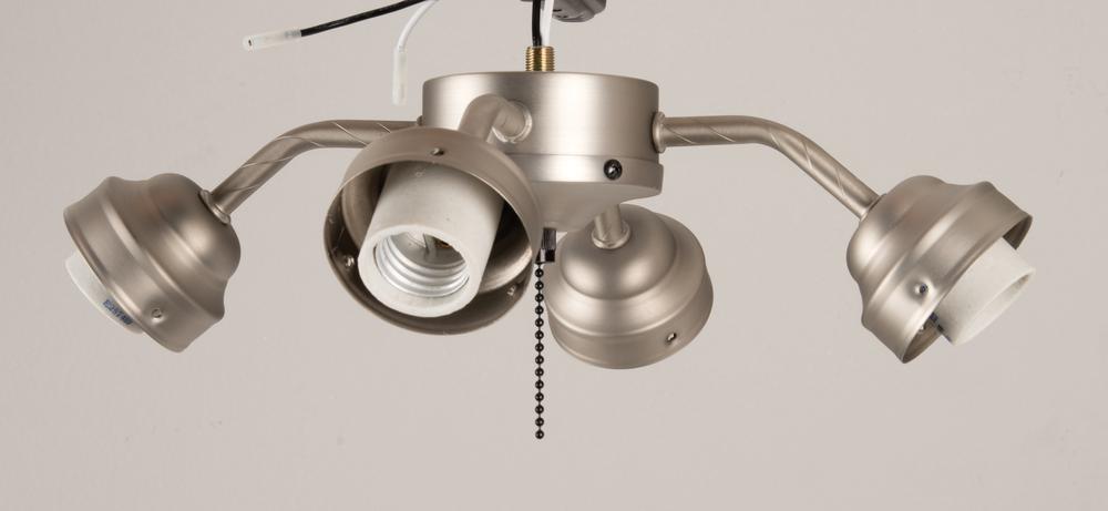Universal 4 Light Fitter in Brushed Satin Nickel