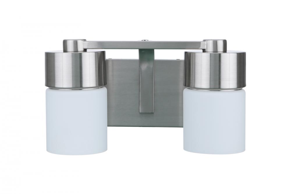 District 2 Light Vanity in Brushed Polished Nickel