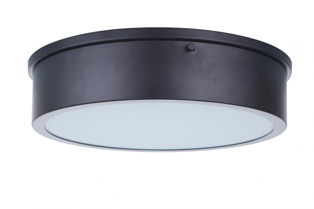 Fenn 1 Light 13&#34; LED Flushmount in Flat Black