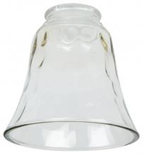 Craftmade 107 - Small Bell - Hammered Clear Glass Replacement Glass