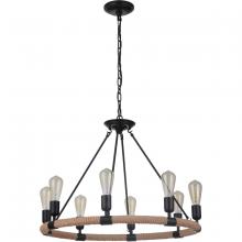 Craftmade 51728-FB - Dillon 8 Light Chandelier in Flat Black