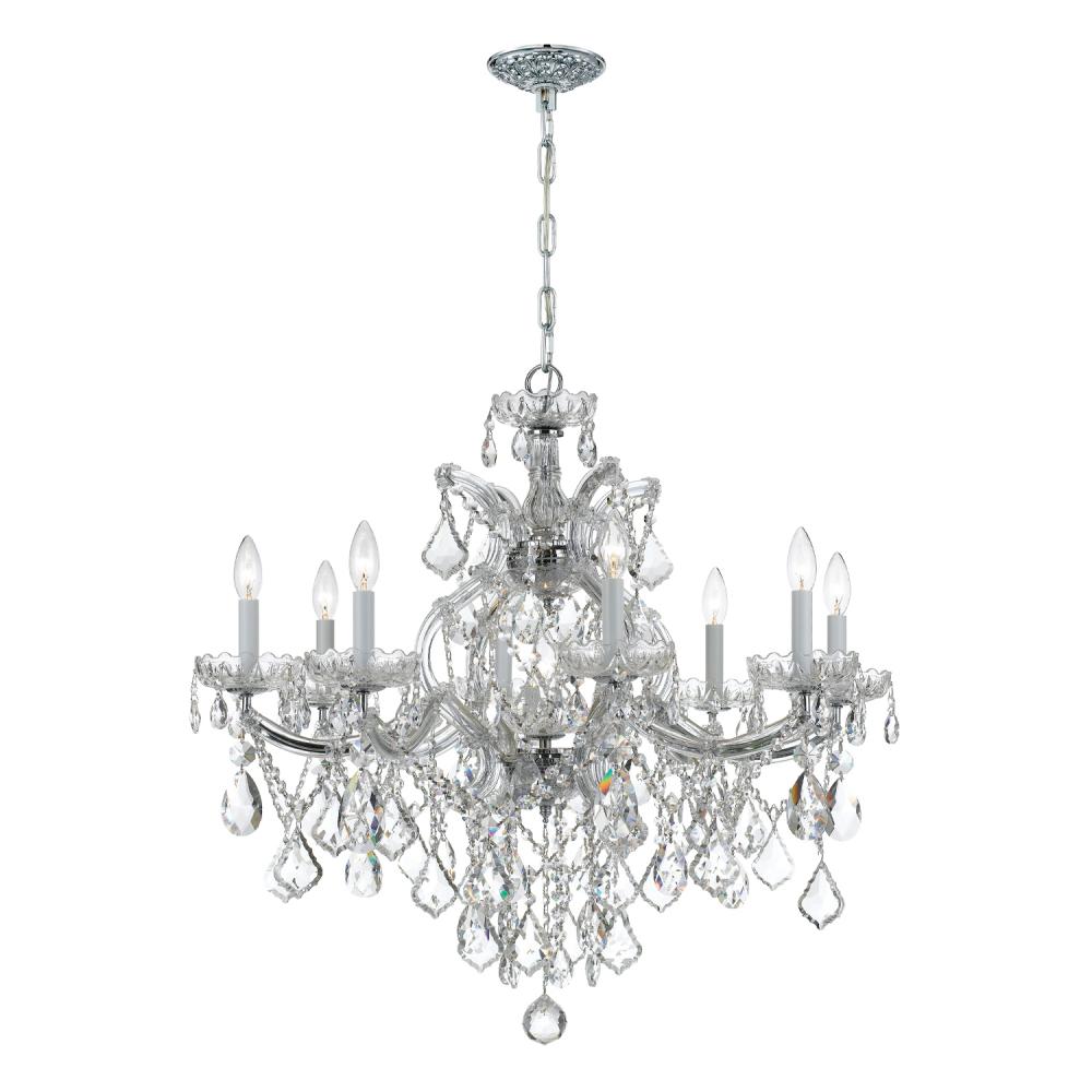 Maria Theresa 9 Light Spectra Crystal Polished Chrome Chandelier