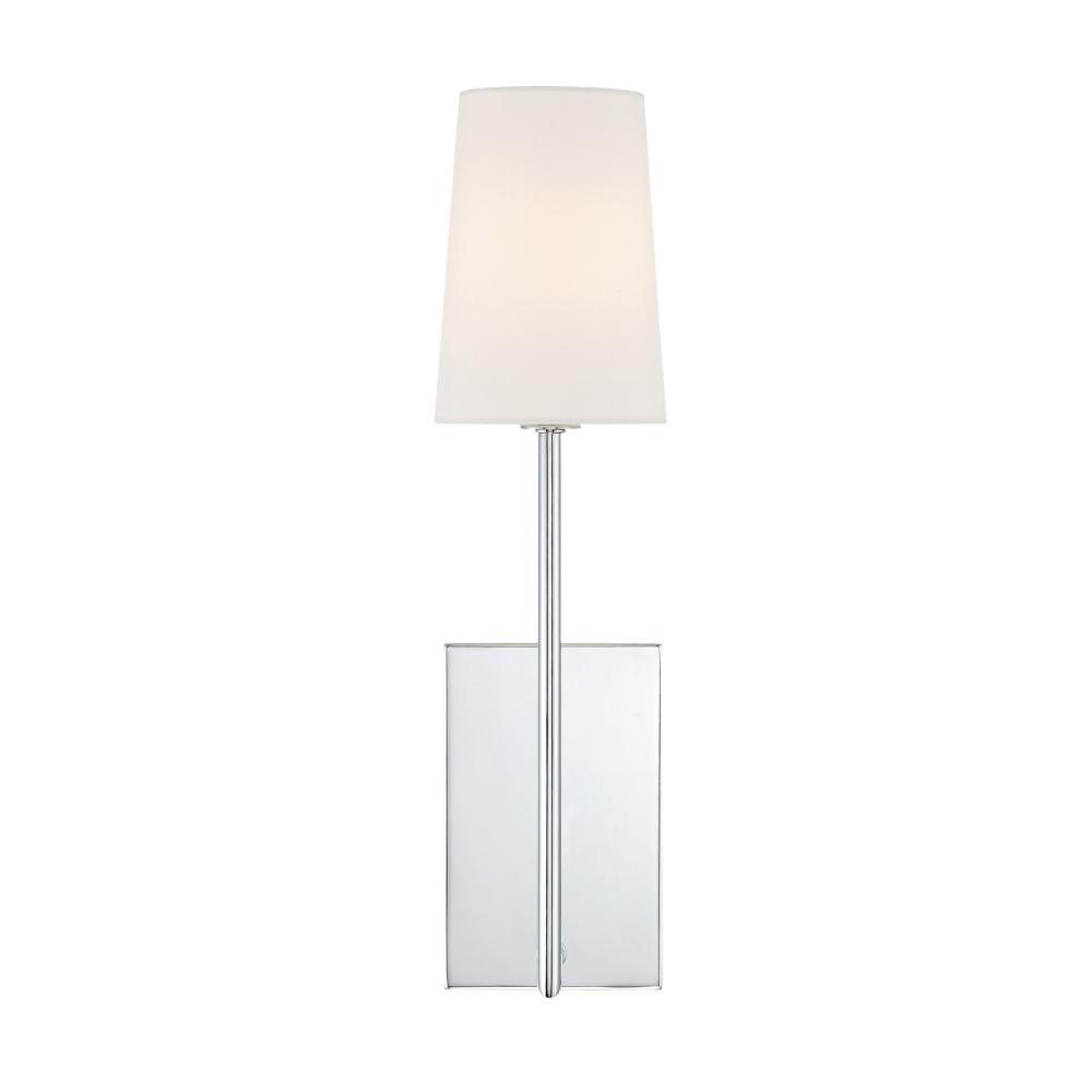 Lena 1 Light Polished Chrome Sconce