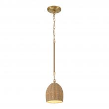 Crystorama JAC-10502-SG - Jace 1 Light Soft Gold Mini Pendant