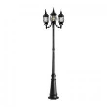 Designers Fountain 1923-BK - Riviera 3 Head Post Lantern