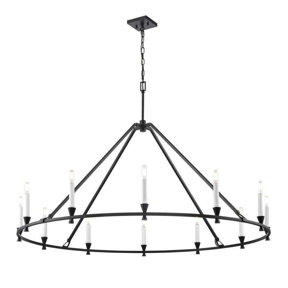 Carisbrooke 50&#34; Chandelier, Black