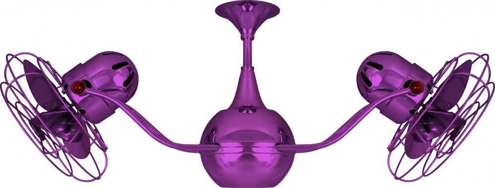Vent-Bettina 360° dual headed rotational ceiling fan in Ametista (Purple) finish with metal blade