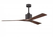 Matthews Fan Company NK-TB-WA-60 - Nan 6-speed ceiling fan in Textured Bronze finish with 60” solid walnut tone wood blades