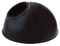 RAB Lighting GSADB - DECORATIVE ANGLED DOME SHADE FOR GNLED GOOSENECK BLACK