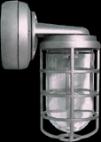 RAB Lighting VXBR2F42W-3/4 - Vaporproof, 3200 lumens, CFL Bracket 42W Qt 3/4 inch, white, with glass globe, Cast guard