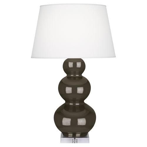 Brown Tea Triple Gourd Table Lamp