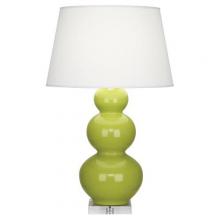 Robert Abbey A353X - Apple Triple Gourd Table Lamp