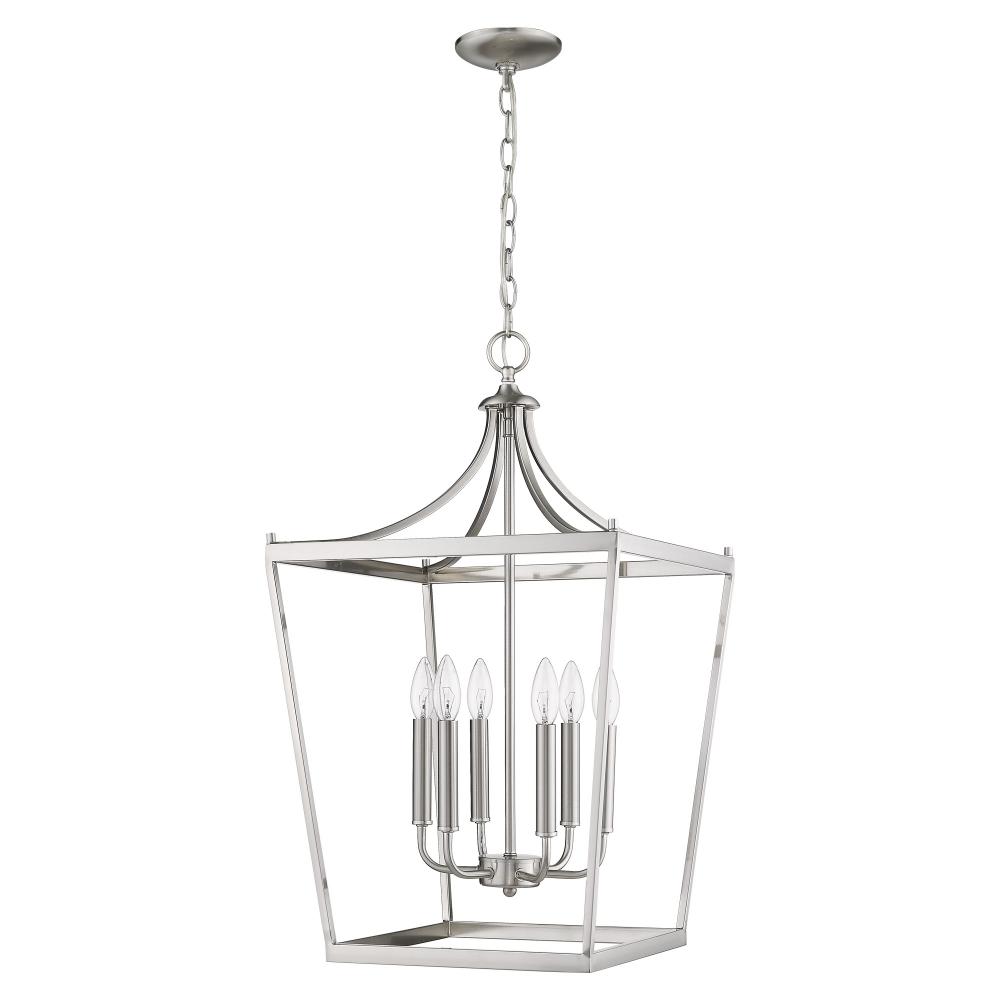 Kennedy 6-Light Satin Nickel Chandelier